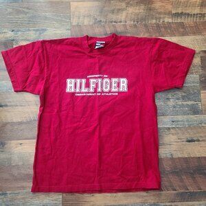 Vintage Tommy Hilfiger‎ red tshirt mens med